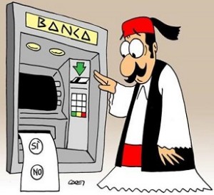 vignetta-Si-No dal bancomat greco